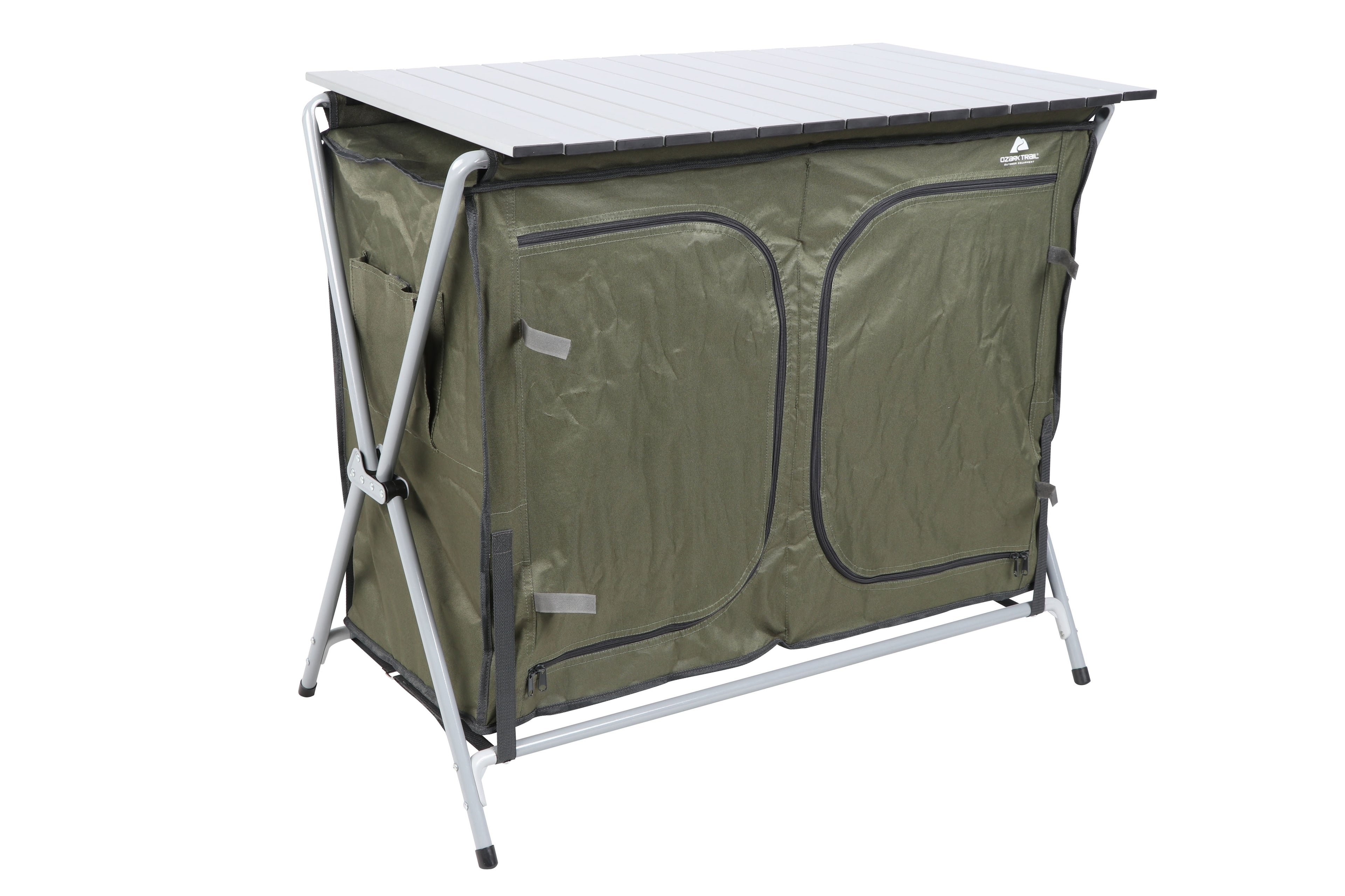 Ozark Trail Camping Table, Gray, 34.2Wx19.6Dx31.5H, New