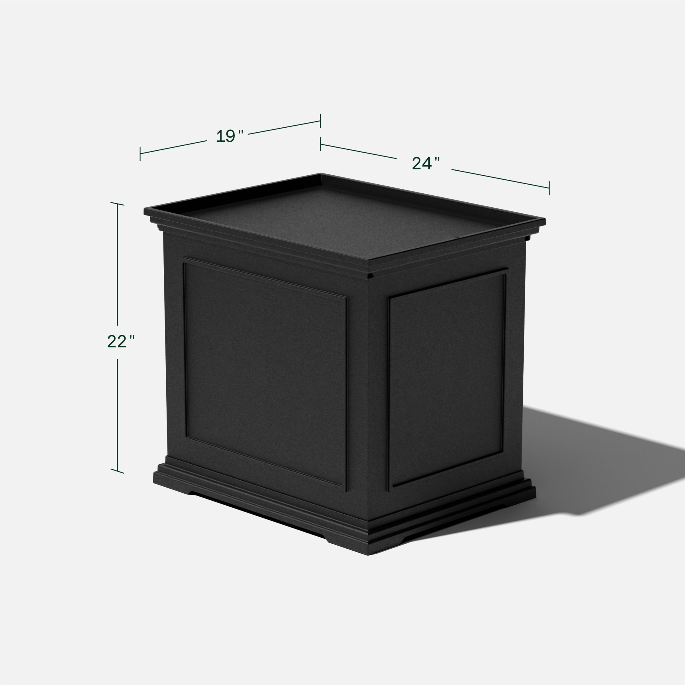 Veradek 2-in-1 Tray and Storage Table – Black