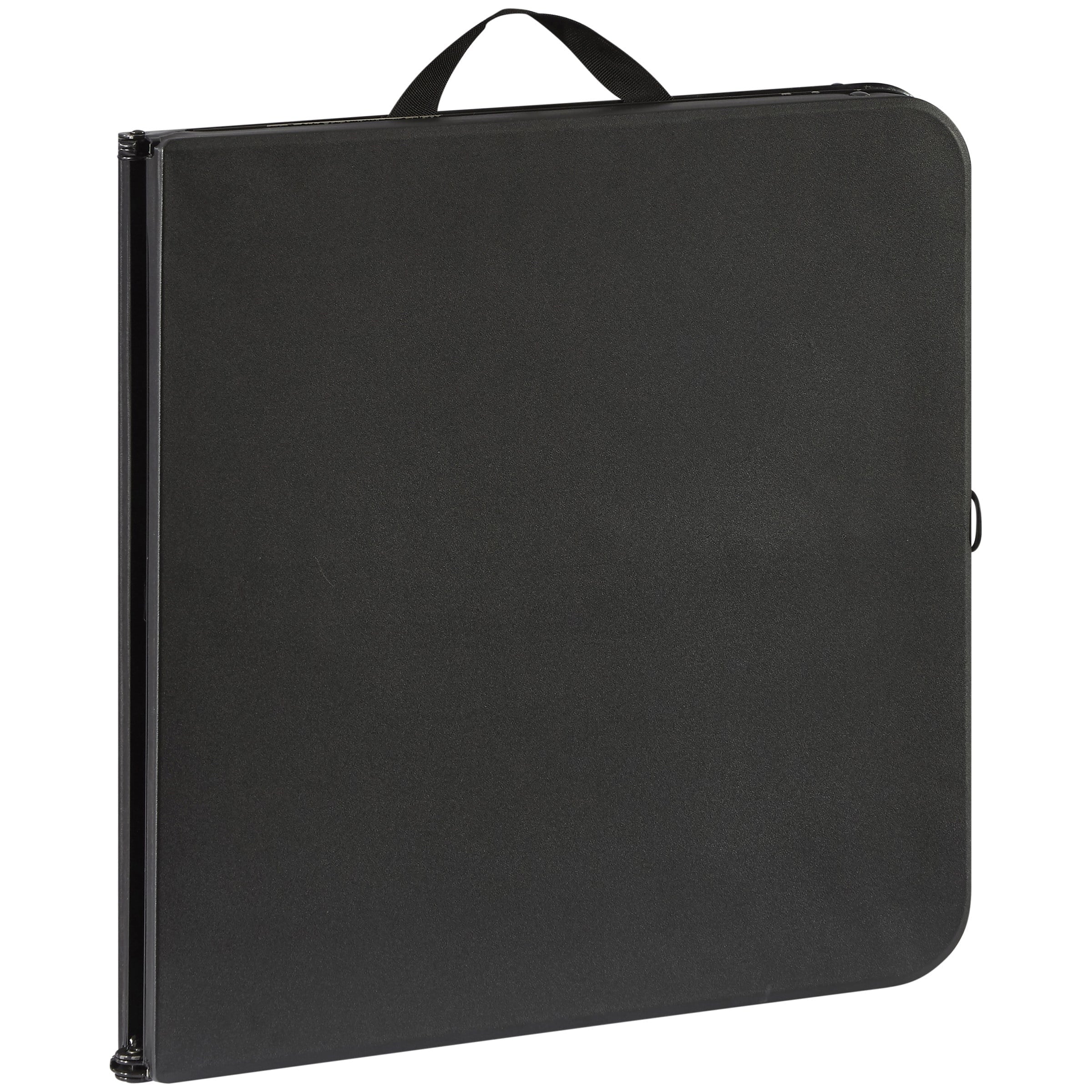 Mainstays 40 Adjustable Height Centerfold Folding Table, Black