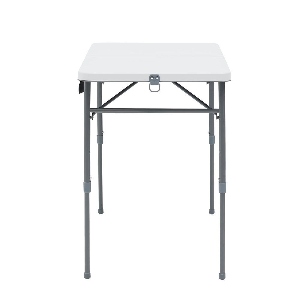 Mainstays 40 Adjustable Height Centerfold Folding Table, Black