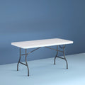 Cosco 6 Foot Premium Folding Table, White Speckle