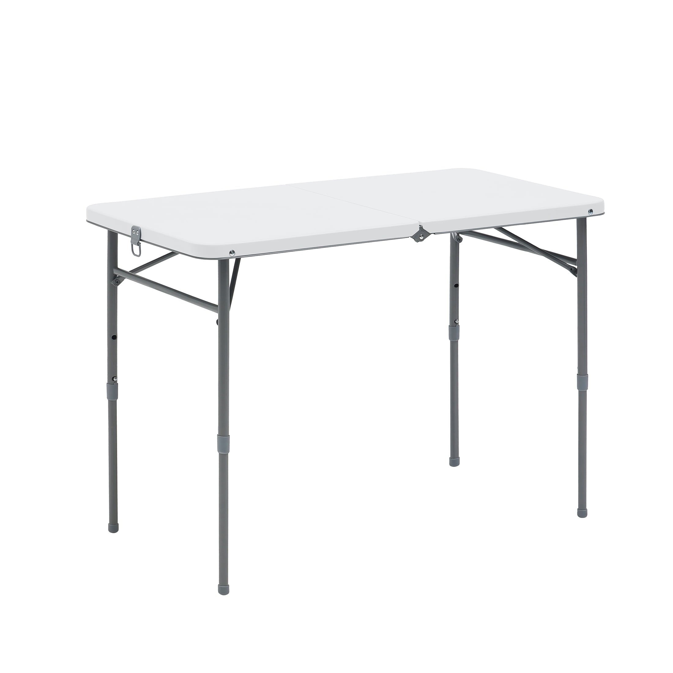 Mainstays 40 Adjustable Height Centerfold Folding Table, Black